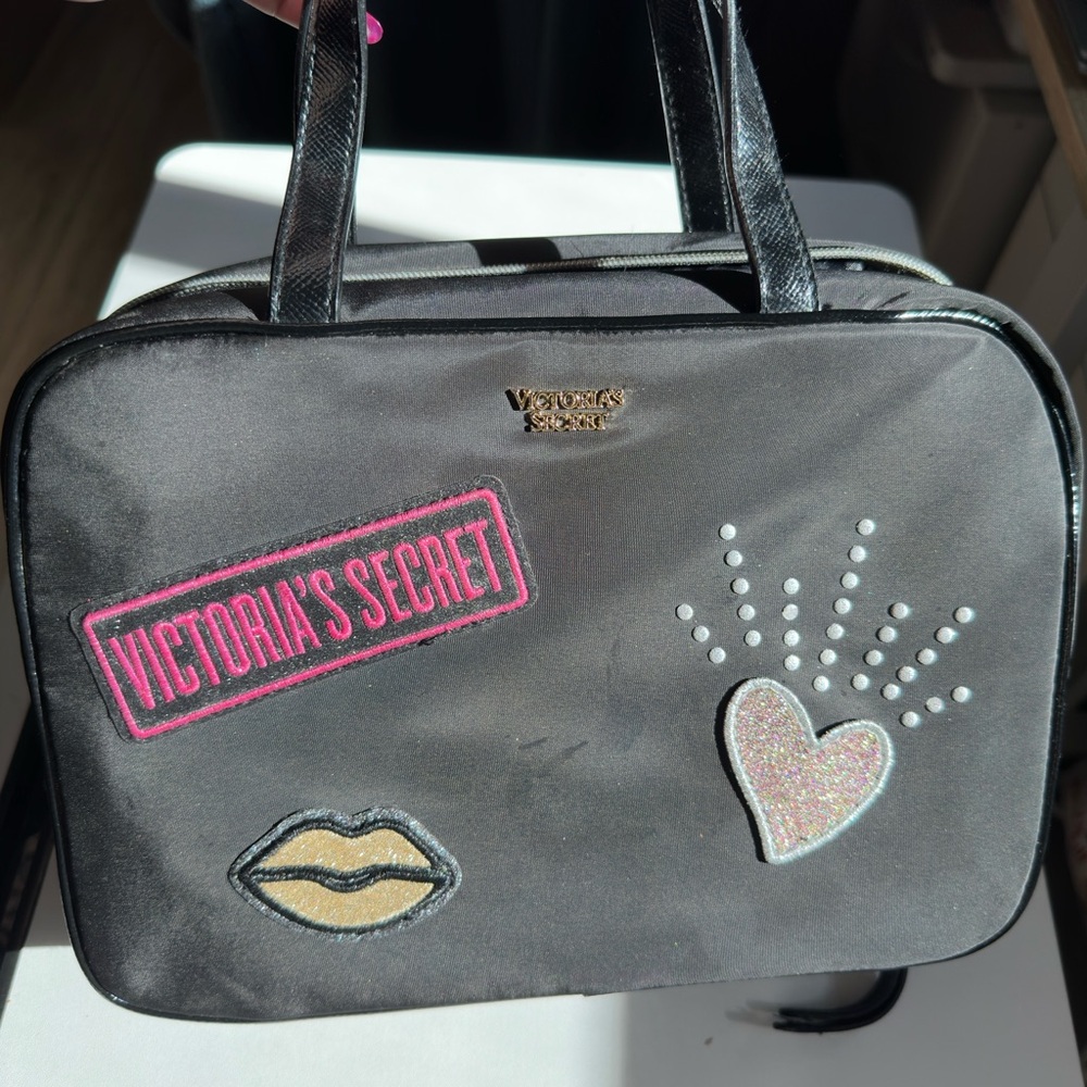 Victoria's Secret Black Travel Toiletry Bag